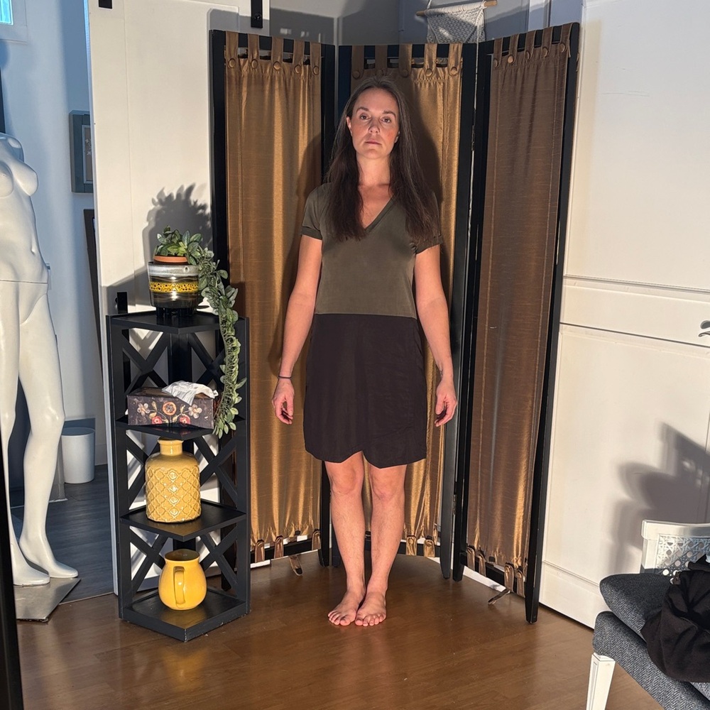 Dolan Olive and Black  Dress